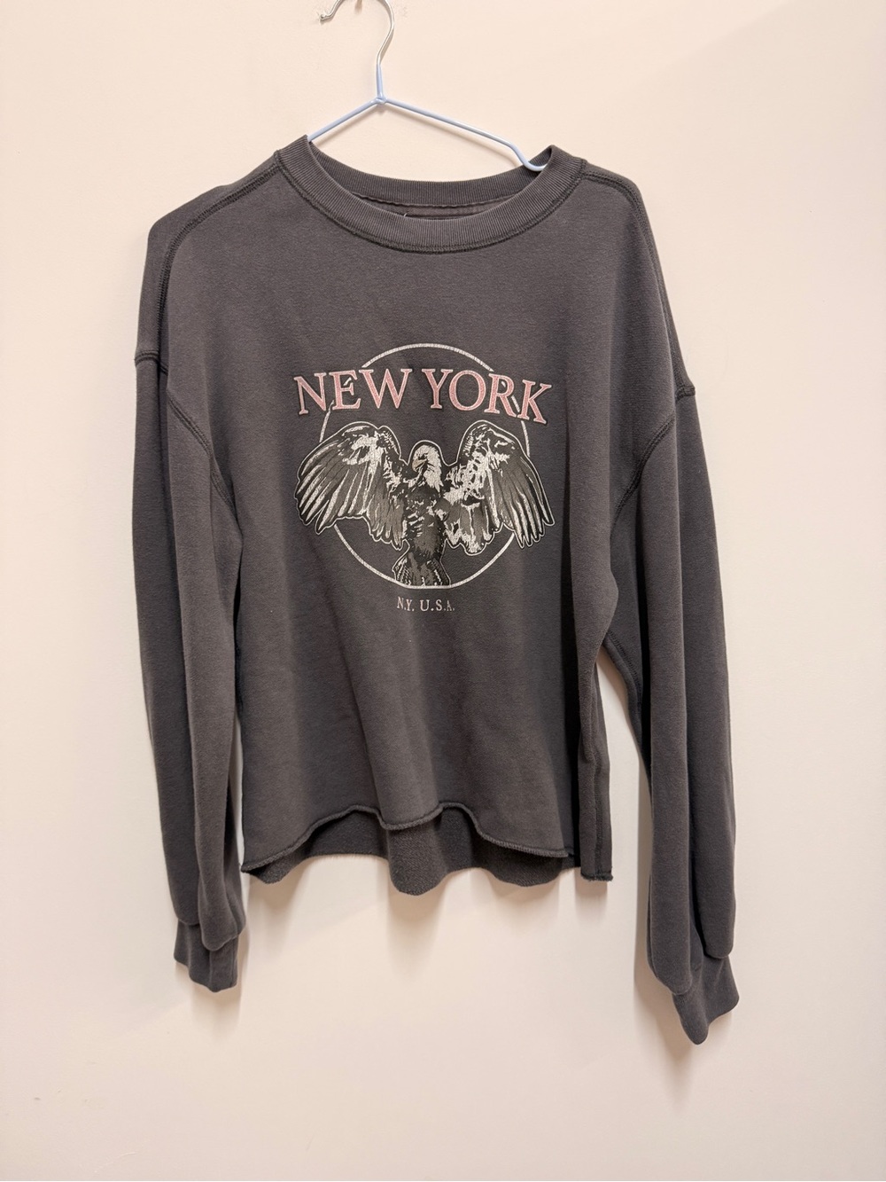 Abercrombie & Fitch Dark Gray New York Graphic Crewneck